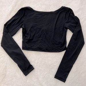 Til You Collapse Scoop Back Crop Top - S